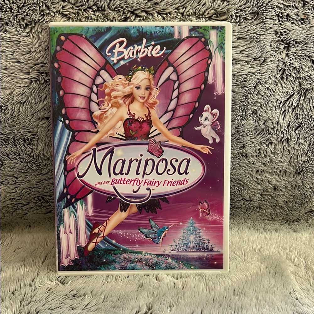 Barbie Mariposa DVD with Colorful Cover